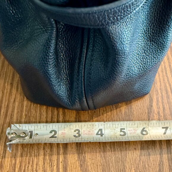 KATE SPADE Black Leather Shoulder Bag - Classic Hobo Satchel 2000s-2010s - Picture 11 of 14